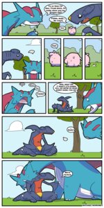 Rating: Safe Score: 0 Tags: 1:2 8< :| ambiguous_gender aquatic comic d8 dice dragon e621 european_mythology garchomp generation_1_pokemon generation_3_pokemon generation_4_pokemon grass hi_res humor jigglypuff male membrane_(anatomy) membranous_wings mythological_creature mythological_scalie mythology nintendo plant pokemon pokemon_(species) salamence scalie smile tail tree unknown_artist waddling_head western_dragon wings User: bunchy7s