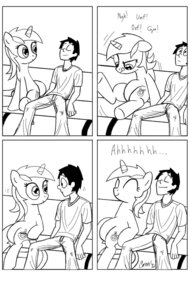 Rating: Safe Score: 0 Tags: being_watched ceehoff comic cutie_mark duo e621 english_text equid equine eyes_closed female friendship_is_magic hasbro hi_res horn human looking_at_another lyra_heartstrings_(mlp) male mammal monochrome my_little_pony mythological_creature mythological_equine mythology relaxing sitting smile text unicorn User: bunchy7s Rating: Safe Score: 0 Tags: being_watched ceehoff comic cutie_mark duo e621 english_text equid equine eyes_closed female friendship_is_magic hasbro hi_res horn human looking_at_another lyra_heartstrings_(mlp) male mammal monochrome my_little_pony mythological_creature mythological_equine mythology relaxing sitting smile text unicorn User: bunchy7s