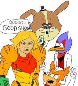 Rating: Safe Score: 0 Tags: alternate_species anthro avian beak bird blue_body blue_feathers canid canine cartoon_network crossover e621 english_text falco_lombardi falcon falconid feathers female fox fox_mccloud fredryk_phox fusion group hare human lagomorph leporid male mammal metroid mordecai_(regular_show) nintendo paintchat parody peppy_hare pops_maellard regular_show rigby_(regular_show) samus_aran simple_background star_fox style_emulation susan_(regular_show) teeth text varia_suit white_background User: bunchy7s