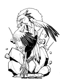 Rating: Safe Score: 0 Tags: action_pose anthro avian beak bird black_and_white e621 explosion feathered_wings feathers front_view male monochrome pose simple_background solo tamar-the-ebony-leopard white_background winged_arms wings User: bunchy7s
