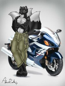Rating: Safe Score: 0 Tags: 3:4 4_toes 5_fingers anthro barefoot biped black_body black_fur bottomwear brown_eyes canid canine cargo_pants chain claws clothed clothing crossed_arms crossed_legs dark_nurse dipstick_tail e621 feet fingers fox fur male mammal markings motorcycle multi_tail multicolored_tail pants solo tail tail_markings toes topless vehicle white_body white_fur white_tail_tip User: bunchy7s Rating: Safe Score: 0 Tags: 3:4 4_toes 5_fingers anthro barefoot biped black_body black_fur bottomwear brown_eyes canid canine cargo_pants chain claws clothed clothing crossed_arms crossed_legs dark_nurse dipstick_tail e621 feet fingers fox fur male mammal markings motorcycle multi_tail multicolored_tail pants solo tail tail_markings toes topless vehicle white_body white_fur white_tail_tip User: bunchy7s