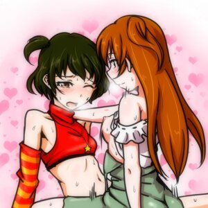Rating: Questionable Score: 0 Tags: 1boy 1girls akizuki_ryou akizuki_ryou_(cosplay) alternate_hairstyle bare_shoulders blush breasts clearite clothed_sex cosplay costume_switch couple cowgirl_position crossdressing cute_male detached_sleeves female female_on_top femboy femboy_on_female feminine_male girly heart idolmaster idolmaster_dearly_stars implied_sex large_breasts male male/female midriff navel nipples open_mouth otoko_no_ko rule34 ryou_akizuki sakurai_yumeko sakurai_yumeko_(cosplay) sex straddle straddling straight striped sweat sweatdrop trap yumeko_sakurai User: bunchy7s
