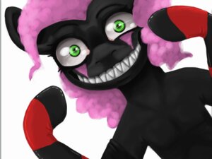 Rating: Questionable Score: 0 Tags: black_body black_fur clothing colorlesscupcake creepy e621 earth_pony equid equine fangs female friendship_is_magic fur green_eyes grin hair hasbro horse legwear long_hair looking_at_viewer mammal markings my_little_pony open_mouth pink_hair pinkie_pie_(mlp) pony sharp_teeth simple_background smile solo stockings teeth wide_smile User: bunchy7s