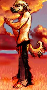 Rating: Explicit Score: 0 Tags: anthro balls canid canine canis chaps clothed clothing cowboy e621 flaccid genitals hat headgear headwear java kerchief male mammal penis solo tail topless wolf User: bunchy7s