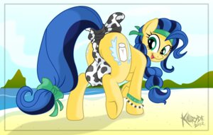 Rating: Questionable Score: 0 Tags: accessory animal_print beach big_teats bow_(feature) bow_accessory bow_ribbon bra bracelet camel_toe clothing cow_print crotch_breasts cutie_mark detailed_background e621 earth_pony equid equine fan_character female feral freckles furgonomics green_eyes hair hasbro hi_res hooves horse jewelry killryde looking_at_viewer mammal milky_way_(flash_equestria) multicolored_hair my_little_pony outside pony ribbons sand seaside sky smile solo sports_bra tail tail_accessory tail_bow tail_ribbon teat_bra teats two_tone_hair underwear water User: bunchy7s