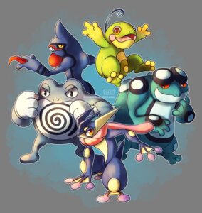 Rating: Safe Score: 0 Tags: 2013 alpha_channel ambiguous_gender amphibian anthro digital_media_(artwork) e621 generation_1_pokemon generation_2_pokemon generation_4_pokemon generation_5_pokemon generation_6_pokemon greninja group haychel nintendo pokemon pokemon_(species) politoed poliwrath seismitoad tongue tongue_out toxicroak User: bunchy7s