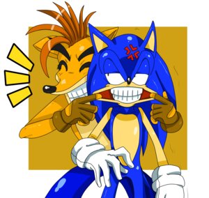 Rating: Safe Score: 0 Tags: activision annoyed anthro backless_gloves bandicoot big_eyes big_head blue_body blue_fur clothing crash_bandicoot crash_bandicoot_(series) cross-popping_vein crossover digital_media_(artwork) duo e621 eulipotyphlan european_hedgehog eyes_closed fingerless_gloves fur gloves hair handwear hedgehog humor male mammal marsupial sega silly simple_background smile sonic_the_hedgehog sonic_the_hedgehog_(series) sssonic2 teeth toony User: bunchy7s