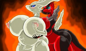 Rating: Explicit Score: 0 Tags: 5:3 anthro big_breasts bodily_fluids breasts digital_media_(artwork) duo e621 female fuzzychicken generation_5_pokemon generation_6_pokemon grope hand_on_chest heart_symbol huge_breasts lactating legendary_pokemon nintendo nipples nude pokemon pokemon_(species) reshiram slightly_chubby yveltal User: bunchy7s