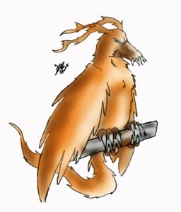 Rating: Safe Score: 0 Tags: avian bandai_namco beak bird birdramon blue_eyes claws digimon digimon_(species) e621 feathered_wings feathers female feral kiminuria mythological_avian mythological_bird mythological_creature mythological_firebird mythology orange_body orange_feathers perch simple_background solo teeth toothed_beak white_background wings User: bunchy7s