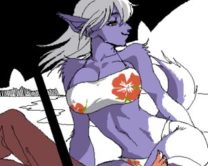 Rating: Questionable Score: 0 Tags: 5:4 anthro beach bikini clothed clothing cobayashi digital_media_(artwork) domestic_cat e621 felid feline felis female humanoid_face low_res mammal oekaki outside seaside skimpy solo swimwear tail two-piece_swimsuit User: bunchy7s