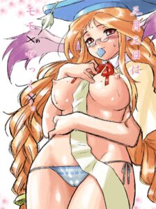 Rating: Questionable Score: 0 Tags: blush breasts breath_of_fire breath_of_fire_iii bunny_ear capcom clothing condom condom_in_mouth dr.p female glasses hat hips large_breasts long_hair momo_(breath_of_fire) mouth_hold orange_hair panties red_eyes ribbon rule34 smile striped striped_panties text tied_hair translation_request twintails underwear wide_hips User: bunchy7s