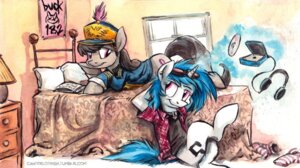 Rating: Safe Score: 0 Tags: 2014 bed black_hair blue_hair cd_player clothing cutie_mark duo e621 earth_pony electronics equid equine female feral footwear friendship_is_magic fur furniture grey_body grey_fur hair hasbro hat headgear headphones headwear horn horse kenket legwear long_hair magic magic_user mammal multicolored_hair my_little_pony mythological_creature mythological_equine mythology octavia_(mlp) pony purple_eyes shirt socks sophiecabra topwear traditional_media_(artwork) two_tone_hair unicorn uniform vinyl_scratch_(mlp) User: bunchy7s