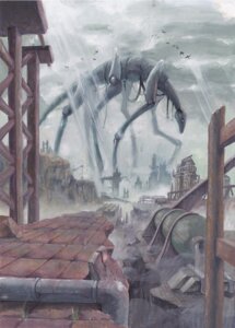 Rating: Safe Score: 0 Tags: ambient_bird ambiguous_gender avian bird city cloud detailed detailed_background e621 fantasy feral landscape_dwarfing long_legs machine macro monster pipe quadruped realistic robot robot_feral ruins solo tail tsumitsu walking User: bunchy7s