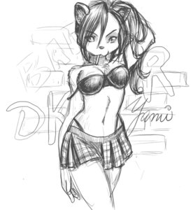 Rating: Safe Score: 0 Tags: anthro bottomwear bra clothed clothing devilkitten_yami domestic_cat e621 felid feline felis female front_view fur hair hand_behind_head inner_ear_fluff long_hair looking_at_viewer mammal miniskirt monochrome mouth_hold off_shoulder portrait pose seductive skirt solo three-quarter_portrait tuft underwear User: bunchy7s