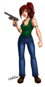 Rating: Safe Score: 0 Tags: 2014 5_fingers armband artist_name bandage bandaged_arm biped black_text blue_bottomwear blue_clothing blue_jeans blue_pants bottomwear breasts brown_clothing brown_footwear brown_shoes cleavage clothed clothed_female clothed_human clothing colored_nails dated denim denim_bottomwear denim_clothing digital_media_(artwork) e621 eyebrows feet female female_human fingernails fingers footwear front_view full-length_portrait fully_clothed fully_clothed_female fully_clothed_human grandfathered_content green_armband green_clothing green_eyes green_shirt green_tank_top green_topwear gun hair handgun hi_res holding_gun holding_handgun holding_object holding_ranged_weapon holding_weapon human iris jeans light_body light_skin lips mammal medium_breasts medium_hair monotone_body monotone_bottomwear monotone_clothing monotone_footwear monotone_hair monotone_jeans monotone_pants monotone_shirt monotone_shoes monotone_skin monotone_tank_top monotone_topwear mouth_closed nails not_furry otakatt pants ponytail portrait pose pupils ranged_weapon red_fingernails red_hair red_nails shaded shirt shoes sierra_blakely simple_background solo standing tank_top text topwear weapon white_background white_sclera User: bunchy7s