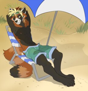 Rating: Safe Score: 0 Tags: ailurid anthro beach biped black_body black_fur blonde_hair bottomwear brown_body brown_fur brown_tail claws clothed clothing demicoeur detailed_background digital_media_(artwork) e621 eyewear fur goggles hair hands_behind_head looking_at_viewer lying male mammal navel nipples one_eye_closed outside red_panda sand seaside shorts smile solo swimwear tail taridium toe_claws topless wink yellow_eyes User: bunchy7s Rating: Safe Score: 0 Tags: ailurid anthro beach biped black_body black_fur blonde_hair bottomwear brown_body brown_fur brown_tail claws clothed clothing demicoeur detailed_background digital_media_(artwork) e621 eyewear fur goggles hair hands_behind_head looking_at_viewer lying male mammal navel nipples one_eye_closed outside red_panda sand seaside shorts smile solo swimwear tail taridium toe_claws topless wink yellow_eyes User: bunchy7s