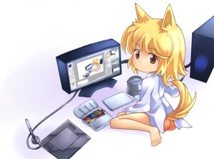 Rating: Questionable Score: 0 Tags: animal_humanoid blonde_hair bottomless brown_eyes canid canid_humanoid canine canine_humanoid canis clothed clothing digital_media_(artwork) dog_humanoid domestic_dog e621 female hair high-angle_view humanoid mammal mammal_humanoid paint paint_tool_sai_(artwork) paint_tool_sai_(copyright) shirt simple_background sketchbook solo tail topwear unknown_artist white_background User: bunchy7s