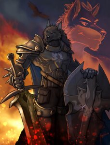 Rating: Safe Score: 0 Tags: anthro armor black_body black_fur black_nose blue_eyes canid canine canis e621 fire fur magolobo male mammal melee_weapon shield solo sword weapon wolf User: bunchy7s Rating: Safe Score: 0 Tags: anthro armor black_body black_fur black_nose blue_eyes canid canine canis e621 fire fur magolobo male mammal melee_weapon shield solo sword weapon wolf User: bunchy7s