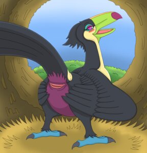 Rating: Explicit Score: 0 Tags: animal_genitalia avian avian_butt beak bird black_body black_feathers blue_sky_studios blush cloaca e621 eva_(rio) fang_asian feathered_wings feathers female feral genitals hi_res horizontal_cloaca keel-billed_toucan looking_at_viewer open_mouth piciform presenting presenting_cloaca purple_eyes rio_(series) solo spreading toucan true_toucan wings User: bunchy7s
