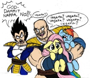 Rating: Safe Score: 0 Tags: angry black_hair blue_body blue_fur crossover dialogue dragon_ball dragon_ball_z dragon_ball_z_abridged e621 english_text equid equine facial_hair female feral fluttershy_(mlp) friendship_is_magic fur group hair hasbro horse hug humanoid male mammal mickeymonster monkey_tail multicolored_hair muscular mustache my_little_pony nappa pink_hair pony purple_eyes quadruped rainbow_dash_(mlp) rainbow_hair saiyan scared tail teal_eyes team_four_star text vegeta User: bunchy7s