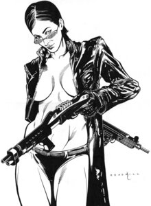 Rating: Questionable Score: 0 Tags: 1girls actress black_and_white carrie_anne_moss catthouse_studios celebrity female female_only gun monochrome real_person roadkill_(catthouse_studios) rule34 solo the_matrix trinity_(the_matrix) User: bunchy7s