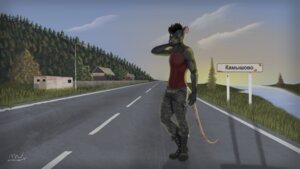 Rating: Safe Score: 0 Tags: 3d_(artwork) anthro apocalypse ashur_(character) black_body black_fur blind_eye boots bottomwear camo camo_bottomwear camo_clothing camo_pants camo_print clothed clothing dayz digital_media_(artwork) e621 footwear fully_clothed fur grass male mammal milo_nettle mohawk murid murine pants pattern_bottomwear pattern_clothing pattern_pants plant rat road rodent russian scar shirt shoes signature solo tank_top topwear tree User: bunchy7s
