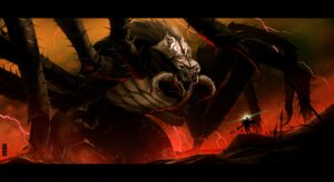 Rating: Safe Score: 0 Tags: 2009 ambiguous_gender arachnid arthropod black_body claws club_(weapon) duo e621 electricity feral glowing holding_club holding_melee_weapon holding_object holding_weapon human j._r._r._tolkien knight letterbox lightning looking_down looking_down_at_another macro magic_user mammal markings melee_weapon morgoth multi_eye open_mouth raised_hand rubendevela signature spider spines standing the_silmarillion ungoliant warrior weapon white_markings User: bunchy7s
