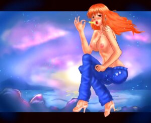 Rating: Explicit Score: 0 Tags: breasts clothing female female_only jeans large_breasts long_hair nami_(one_piece) one_piece post-timeskip rule34 tagme topless topless_female topless_jeans yuibnm71 User: bunchy7s