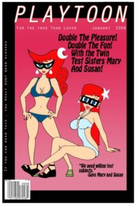 Rating: Explicit Score: 0 Tags: 2008 2girls artist_request breasts cartoon_network female female_only glasses hair_ornament human johnny_test_(series) light-skinned_female light_skin long_hair mary_test multiple_females multiple_girls playtoon red_hair rule34 sisters straight_hair susan_test swimsuit test_twins twins User: bunchy7s