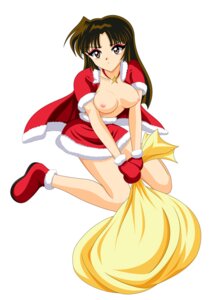 Rating: Explicit Score: 0 Tags: 1girls artist_request breasts brown_hair christmas christmas_outfit coat cosplay eyeliner eyeshadow female female_only gloves inuyasha long_hair makeup mittens necklace nipples no_bra open_clothes pointy_chin pouch rule34 sack sango shoes simple_background sitting skirt solo white_background User: bunchy7s
