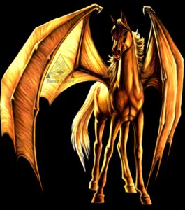 Rating: Safe Score: 0 Tags: ambiguous_gender black_background distracting_watermark e621 equid equine feral hooves mammal membrane_(anatomy) membranous_wings mythological_creature mythological_equine mythology pegasus quadruped raven_s_lore simple_background solo tail watermark wings User: bunchy7s