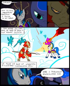 Rating: Safe Score: 0 Tags: 2013 armor blue_body blue_eyes blue_feathers blue_fur blue_hair brown_body brown_fur buckshot_(metal) clothed clothing comic dialogue digital_media_(artwork) e621 english_text equid equine eye_patch eyewear fan_character feathered_wings feathers female feral fire friendship_is_magic fur group guard hair hasbro horn magic male mammal mane melee_weapon metal_(artist) multicolored_hair my_little_pony mythological_creature mythological_equine mythology pegasus polearm princess_luna_(mlp) red_hair shining_armor_(mlp) spear speech_bubble text two_tone_hair unicorn weapon white_body white_fur winged_unicorn wings User: bunchy7s
