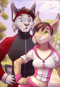 Rating: Safe Score: 0 Tags: accessory anthro blue_eyes clothing digital_media_(artwork) duo e621 felid feline female fur green_eyes grey_body grey_fur headband heart_symbol iskra jacket lynx male mammal navel pink_clothing shaded topwear zipper User: bunchy7s Rating: Safe Score: 0 Tags: accessory anthro blue_eyes clothing digital_media_(artwork) duo e621 felid feline female fur green_eyes grey_body grey_fur headband heart_symbol iskra jacket lynx male mammal navel pink_clothing shaded topwear zipper User: bunchy7s