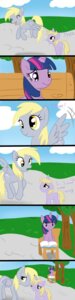 Rating: Safe Score: 0 Tags: absurd_res bench book comic cutie_mark derpy_hooves_(mlp) dinky_hooves_(mlp) e621 equid equine feathered_wings feathers female feral friendship_is_magic fur grey_body grey_feathers hair hasbro hi_res horn long_image mammal multicolored_hair mutlu-poni my_little_pony mythological_creature mythological_equine mythology pegasus plant purple_body purple_fur purple_hair quadruped tail tall_image tree twilight_sparkle_(mlp) two_tone_hair unicorn wings wood young young_feral User: bunchy7s