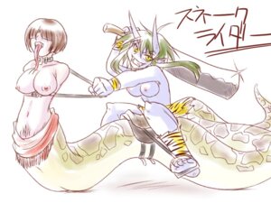 Rating: Explicit Score: 0 Tags: 2girls abuse animal_print blue_oni blue_skin bondage breasts brown_hair demon demon_girl female female_only green_hair hair_over_eyes horns lamia monster_girl multiple_females multiple_girls naga nipples no_arms oni purple_bonus purple_skin riding rule34 scales slave sword tiger_print tongue topless weapon yellow_eyes User: bunchy7s