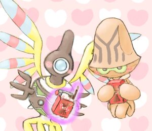 Rating: Safe Score: 0 Tags: ambiguous_gender beheeyem blush duo e621 food generation_5_pokemon looking_at_viewer nintendo pocky pokemon pokemon_(species) sigilyph southern333 User: bunchy7s