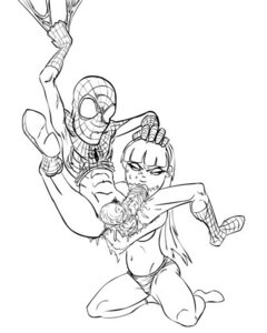 Rating: Explicit Score: 0 Tags: 1boy 1girls balls black_and_white female gwen_stacy male marvel marvel_comics monochrome penis rule34 spider-man spider-man_(series) straight_hair tagme testicles User: bunchy7s