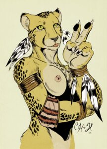 Rating: Questionable Score: 0 Tags: 2009 anthro armband biped breasts cheetah chest_tuft claws e621 feathers felid feline female front_view fur gesture hand_gesture hi_res looking_at_viewer mammal negy nipples nude pink_nipples simple_background solo spots standing tongue tongue_out tribal tuft v_sign User: bunchy7s