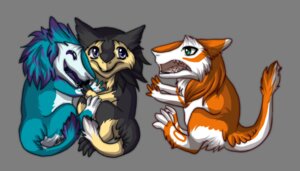 Rating: Safe Score: 0 Tags: alpha_channel ambiguous_gender blue_body blue_fur chibi e621 feral fur group kymimary mammal rayza sergal silvergrin simple_background tail transparent_background User: bunchy7s