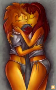 Rating: Questionable Score: 0 Tags: 20th_century_studios accurate_art_style allison_taylor female female_only human lisa_simpson multiple_females orange_box rule34 the_simpsons yellow_body yellow_skin yuri User: bunchy7s