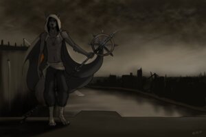 Rating: Safe Score: 0 Tags: anthro biped canid canine canis cloak clothing desolation e621 koul male mammal medallion melee_weapon polearm ruins solo staff standing tail weapon wolf User: bunchy7s
