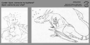 Rating: Safe Score: 0 Tags: 2009 activision cynder dragon dralam duo e621 female feral graphite_(artwork) greyscale heart_symbol male membrane_(anatomy) membranous_wings monochrome mythological_creature mythological_scalie mythology scalie sketch spyro spyro_the_dragon tail traditional_media_(artwork) wings User: bunchy7s