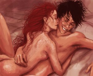 Rating: Questionable Score: 0 Tags: 1boy 1girls armpit_hair armpits ass bed bed_sheet breasts closed_eye couple duo female freckles ginny_weasley glasses gryffindor half-closed_eyes happy harry_james_potter harry_potter hugging kissing light-skinned_female light-skinned_male light_skin lying lying_on_back lying_on_bed lying_on_person male neck_kissing nude on_person reallycorking red_hair redhead rule34 smile straight teeth wholesome witch_(harry_potter) User: bunchy7s