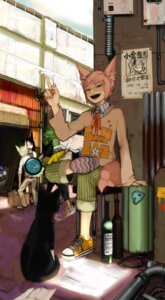 Rating: Safe Score: 0 Tags: 2009 amazing_background animal_humanoid banana_peel canid canid_humanoid canine canine_humanoid clothed clothing detailed detailed_background digital_media_(artwork) domestic_cat e621 felid feline felis feral fox fox_humanoid gesture group hand_gesture hi_res humanoid male mammal mammal_humanoid middle_finger open_mouth sirosir sitting smile toony wanted_poster User: bunchy7s