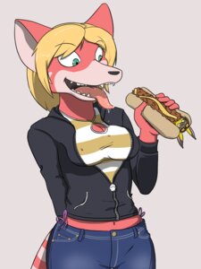 Rating: Questionable Score: 0 Tags: 2010 3:4 5_fingers ailurid ambiguous_gender anthro anthro_pred black_ears black_nose blonde_hair blue_eyes bodily_fluids bottomwear breasts brown_hair chilli_dog cleavage cleavage_cutout clothed clothing cutout denim denim_bottomwear denim_clothing digital_media_(artwork) drooling duo e621 ear_tuft extreme_size_difference eye_contact eyewear fan_character fangs female female/ambiguous female_on_anthro fingers food food_fetish food_play fur geckonori generation_1_pokemon glasses green_eyes hair hand_behind_back holding_food holding_object hot_dog imminent_vore jeans larger_anthro larger_female looking_at_another mammal micro multicolored_tail navel nintendo pants pikachu pink_ears pink_tail pokemon pokemon_(species) pokemorph red_cheeks red_panda rodent sabrina_(geckonori) saliva scared shirt short_hair size_difference smaller_ambiguous solo_focus sparky_the_chu_(character) tail teeth tongue tongue_out topwear tuft yellow_body yellow_ears yellow_fur zipper User: bunchy7s
