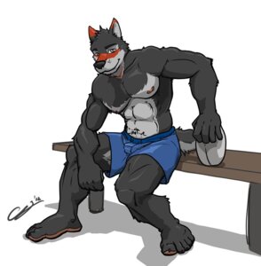 Rating: Questionable Score: 0 Tags: 2012 5_toes abs anthro biceps biped black_nose bottomwear canid canine canis chestnuts_(artist) claws clothed clothing e621 feet fur grey_body grey_eyes grey_fur grin looking_at_viewer male mammal muscular muscular_anthro muscular_male nipples pawpads paws pecs pose red_body red_fur shorts simple_background sitting smile solo toe_claws toes topless white_background wolf User: bunchy7s
