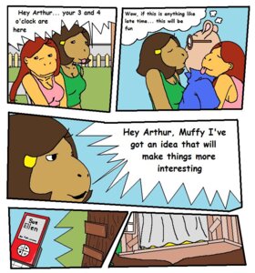 Rating: Questionable Score: 0 Tags: arthur_(series) arthur_read before_sex color colored comic comic_sans d.w._read female francine_frensky kate_read kissing male muffy_crosswire paheal pal rule34 rule_34_(paheal) straight sue_ellen_armstrong text User: bunchy7s