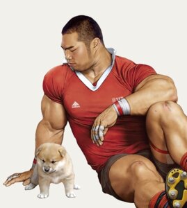 Rating: Safe Score: 0 Tags: adidas akita akita_inu ambiguous_gender canid canine canis clothing domestic_dog duo e621 english_text feral human jiraiya_(artist) male mammal muscular shirt simple_background soccer spitz sport text text_on_clothing text_on_shirt text_on_topwear topwear white_background young young_ambiguous young_feral User: bunchy7s