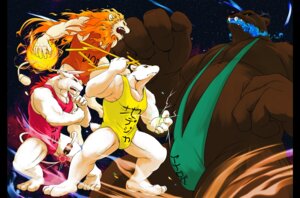 Rating: Explicit Score: 0 Tags: anthro bear bovid bovine bulge cattle clothed clothing crouton1335 e621 fangs felid group himachi japanese_text larger_male lion male mammal muscular pantherine polar_bear size_difference smaller_male teeth text translated ursine what User: bunchy7s