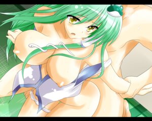 Rating: Explicit Score: 0 Tags: bare_shoulders blush bottomless breasts breath female frog green_hair hair_ornament large_breasts long_hair open_mouth panties panties_around_one_leg rule34 sanae_kochiya sex snake touhou underwear wedge yellow_eyes User: bunchy7s
